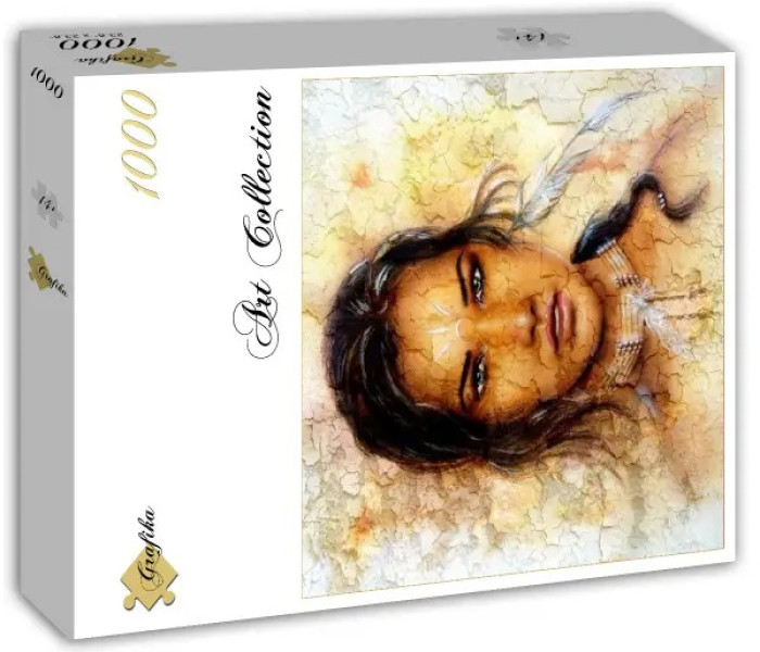 Puzzle - Grafika - Femeie indiană