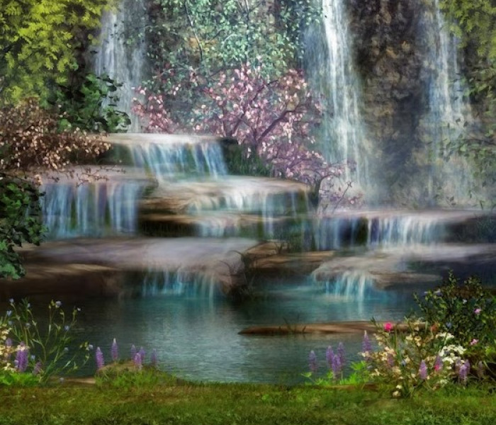 Puzzle - Grafika - Cascadă magică