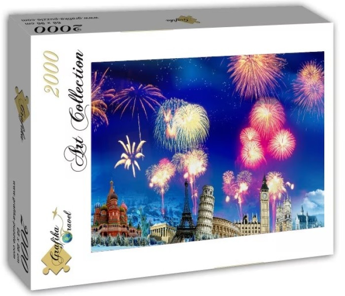 Puzzle - Grafika - Anul Nou în întreaga lume