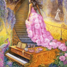 Puzzle - Grafika - Melodie în roz