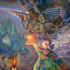 Puzzle - Grafika - Doamna unicornilor