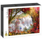 Puzzle - Grafika - Cascadă în pădure adâncă