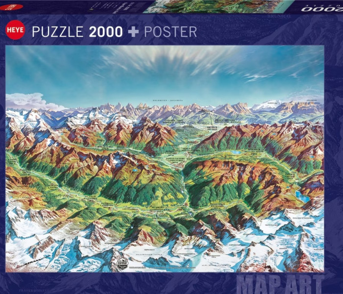 Puzzle - Heye - Panoramă alpină