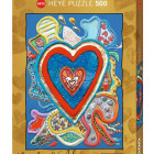 Puzzle - Heye - Roșu și albastru