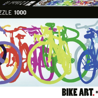 Bike Art: Rând colorat - Puzzle panoramic