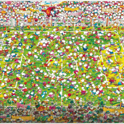 Fotbal nebun - Puzzle triunghiular