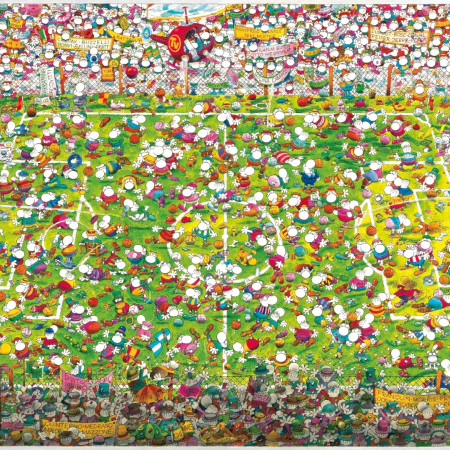 Fotbal nebun - Puzzle triunghiular