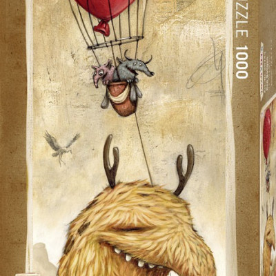 Balon roșu - Puzzle panoramic