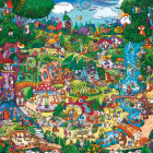Puzzle - Heye - Pădure magică - Puzzle triunghiular