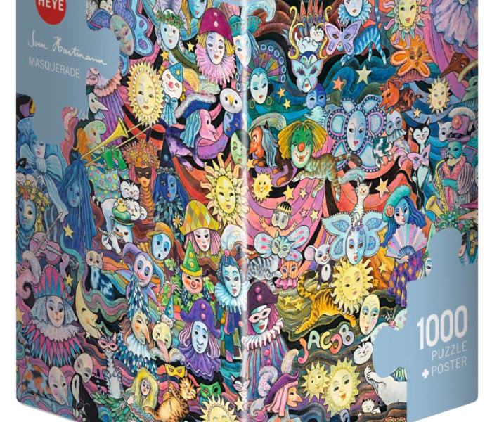 Puzzle - Heye - Măști - Puzzle triangular