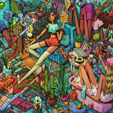 Colegi de cameră - Puzzle triunghiular