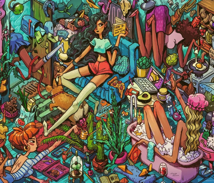 Puzzle - Heye - Colegi de cameră - Puzzle triunghiular