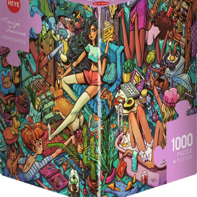 Colegi de cameră - Puzzle triunghiular