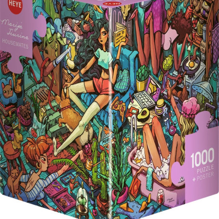 Colegi de cameră - Puzzle triunghiular