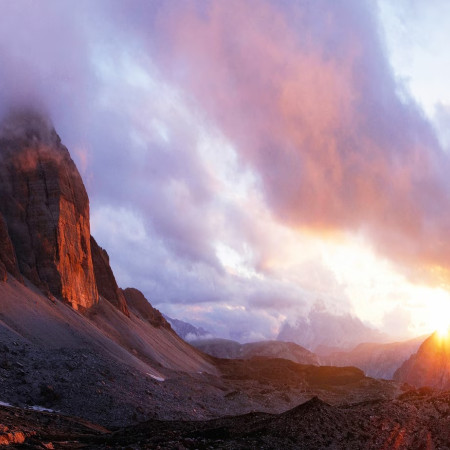Trei vârfuri - Puzzle panoramic