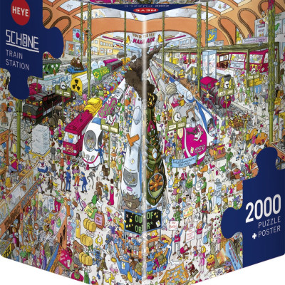 Gară - Puzzle triunghiular