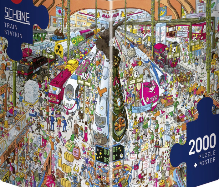 Puzzle - Heye - Gară - Puzzle triunghiular