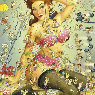 Viața fetelor pe Instagram - Puzzle triunghiular