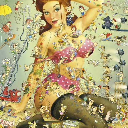 Viața fetelor pe Instagram - Puzzle triunghiular