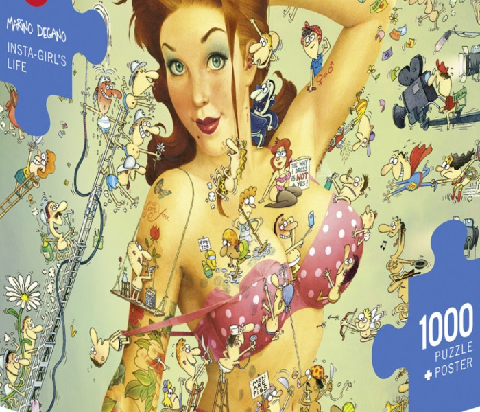 Puzzle - Heye - Viața fetelor pe Instagram - Puzzle triunghiular