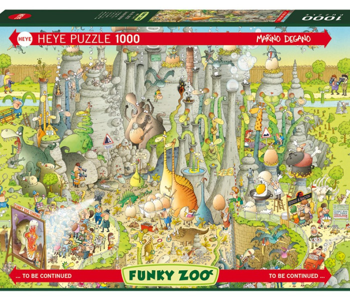 Puzzle - Heye - Grădina Zoologică - Expoziție jurasică