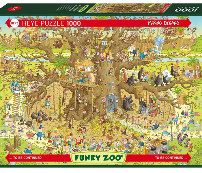 Puzzle - Heye - Grădina Zoologică - Maimuțe