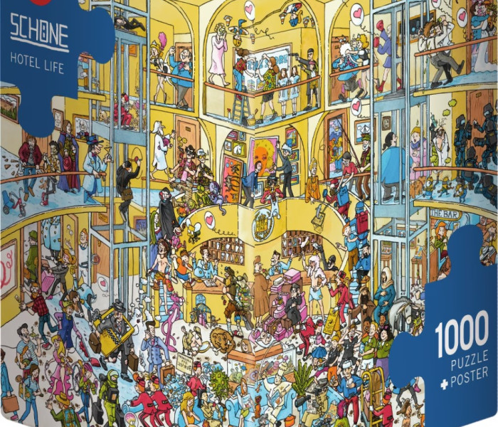 Puzzle - Heye - Viață de hotel - Puzzle triunghiular