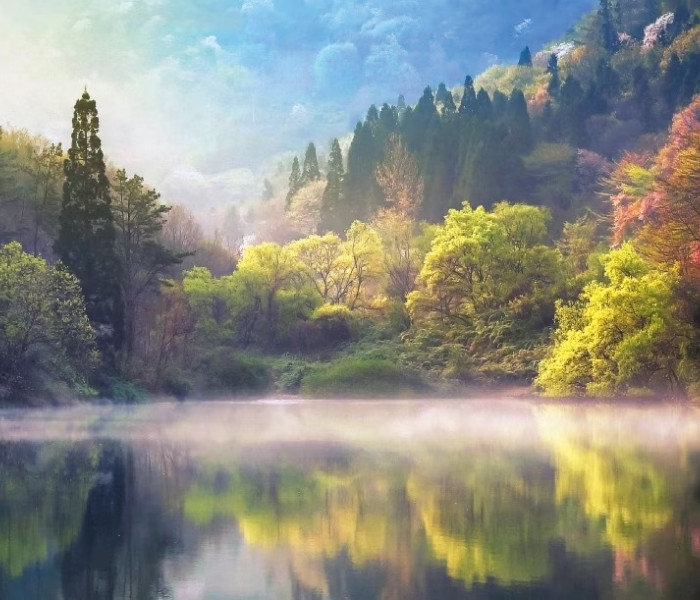 Puzzle - Heye - Lacul Serjangdži - Puzzle panoramic