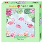 Puzzle - Heye - Flamingo și nuferi