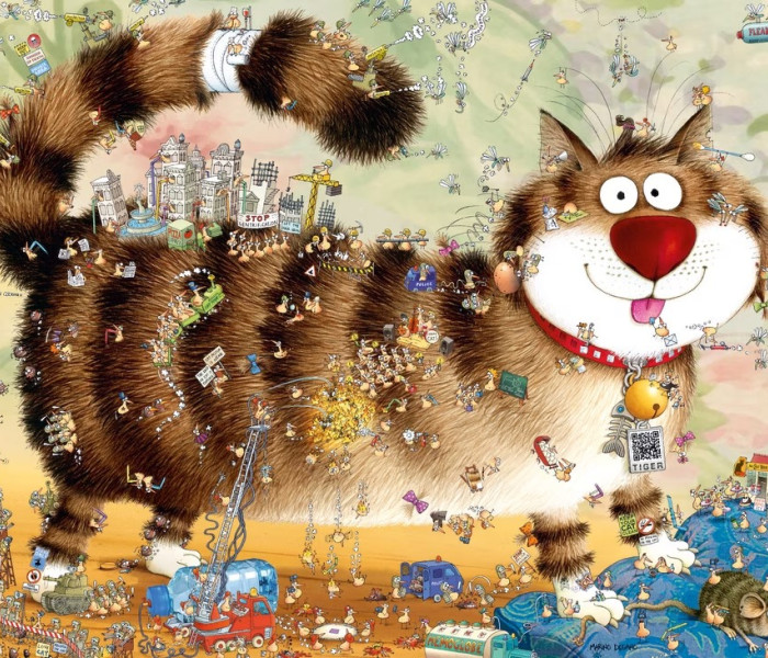 Puzzle - Heye - Uită-te de aproape... la pisică