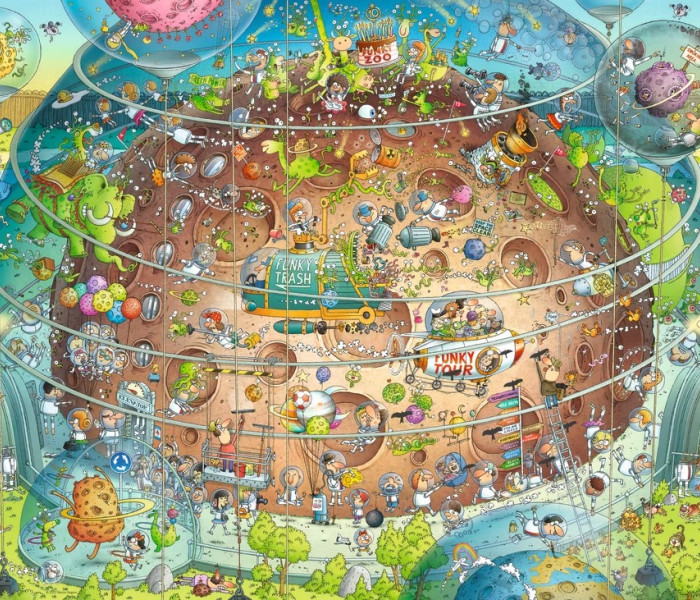 Puzzle - Heye - Grădina Zoologică - Expoziție spațială