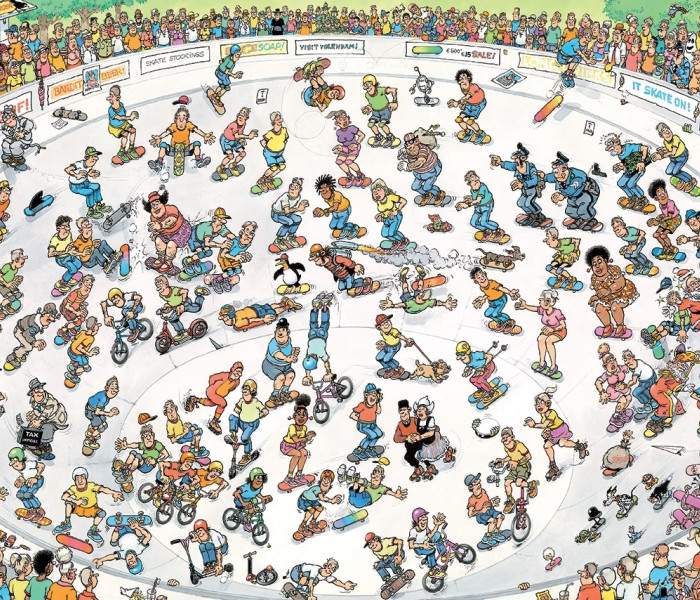 Puzzle - Jumbo - Călătorie pe skateboard