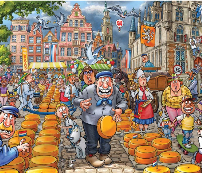 Puzzle - Jumbo - Prăbușirea pieței! - Puzzle WASGIJ