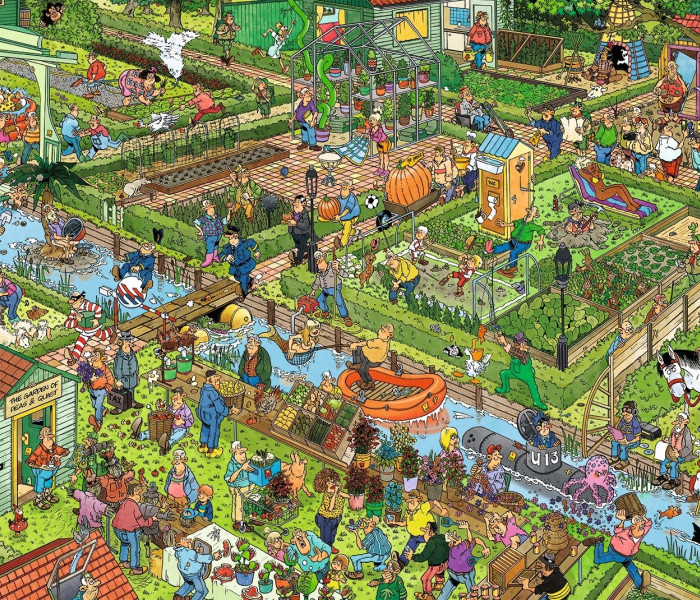 Puzzle - Jumbo - Grădină de legume