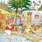 Puzzle - Jumbo - Agitație în camping! - Puzzle WASGIJ