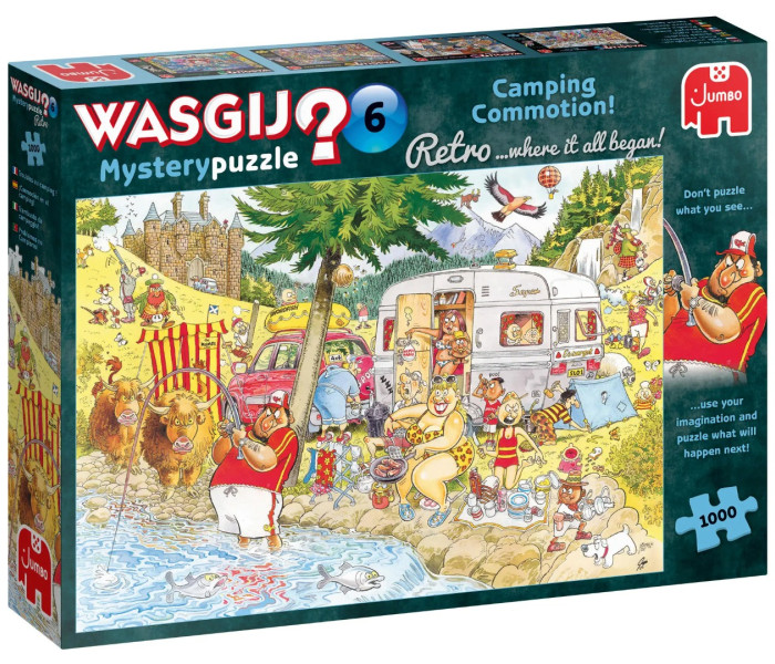 Puzzle - Jumbo - Agitație în camping! - Puzzle WASGIJ
