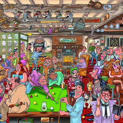 Distracție la han - Puzzle WASGIJ