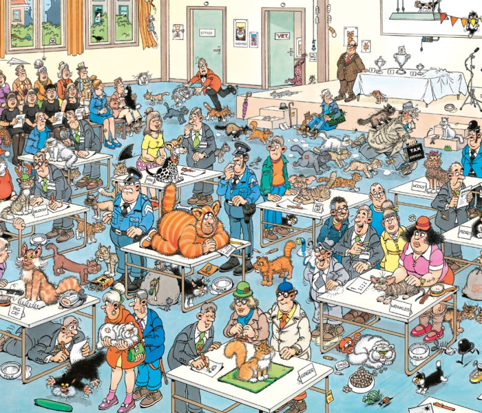 Puzzle - Jumbo - Defilare felină