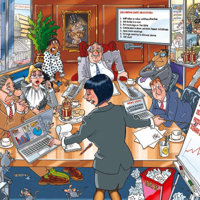 Afaceri ca de obicei! - Puzzle WASGIJ