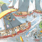 Puzzle - Jumbo - Piață de brânzeturi + Cursa cu vele