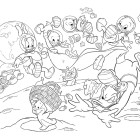 Puzzle - Lisciani - Rațe în spațiu - Maxi