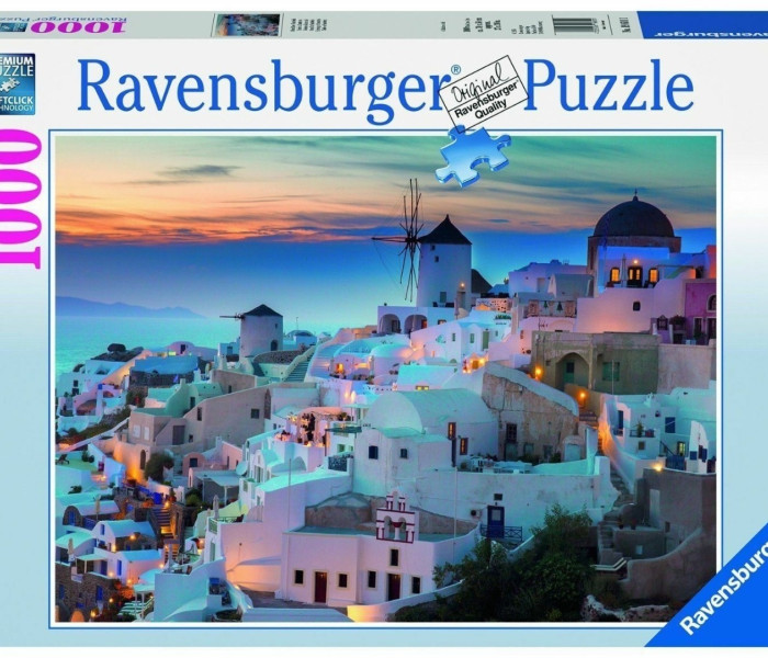 Puzzle - Ravensburger - Seară pe Santorini
