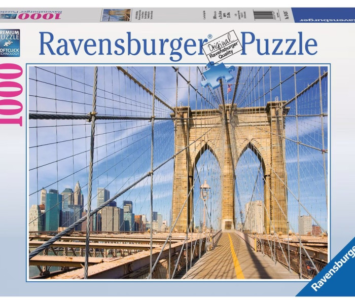 Puzzle - Ravensburger - Pe podul Brooklyn