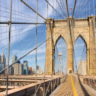 Puzzle - Ravensburger - Pe podul Brooklyn