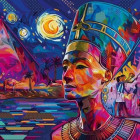 Puzzle - Ravensburger - Nefertiti pe Nil