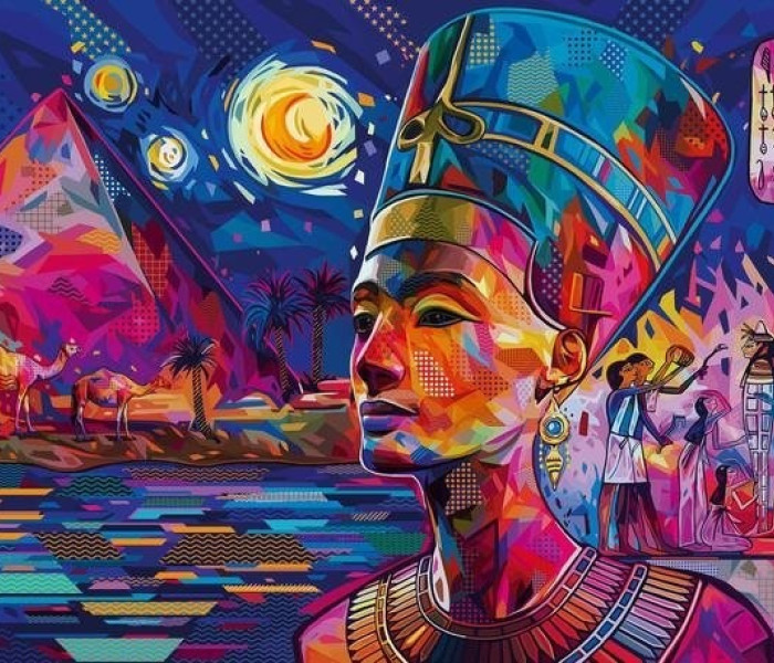 Puzzle - Ravensburger - Nefertiti pe Nil