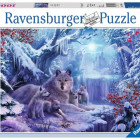 Puzzle - Ravensburger - Lupii de iarnă