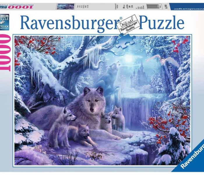 Puzzle - Ravensburger - Lupii de iarnă