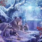 Puzzle - Ravensburger - Lupii de iarnă