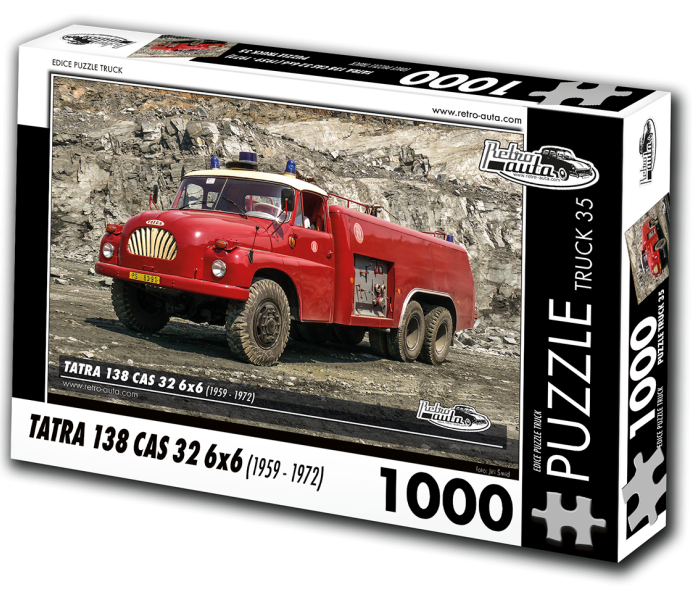 Puzzle - Retro-auta - Tatra 138 CAS 32 6x6 (1959-1972)